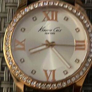 Kenneth Cole Rose Gold and White Watch